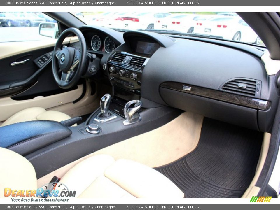 2008 BMW 6 Series 650i Convertible Alpine White / Champagne Photo #32