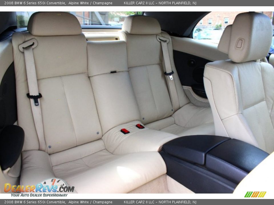 2008 BMW 6 Series 650i Convertible Alpine White / Champagne Photo #34