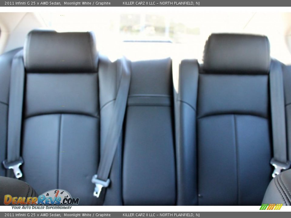 2011 Infiniti G 25 x AWD Sedan Moonlight White / Graphite Photo #9
