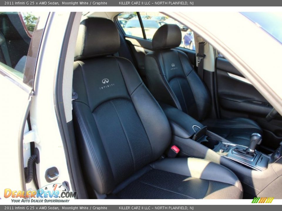 2011 Infiniti G 25 x AWD Sedan Moonlight White / Graphite Photo #20