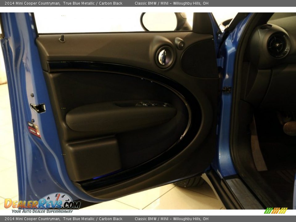 2014 Mini Cooper Countryman True Blue Metallic / Carbon Black Photo #4