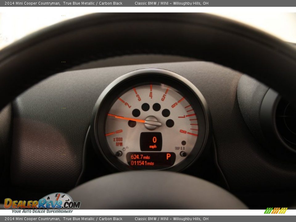 2014 Mini Cooper Countryman True Blue Metallic / Carbon Black Photo #6