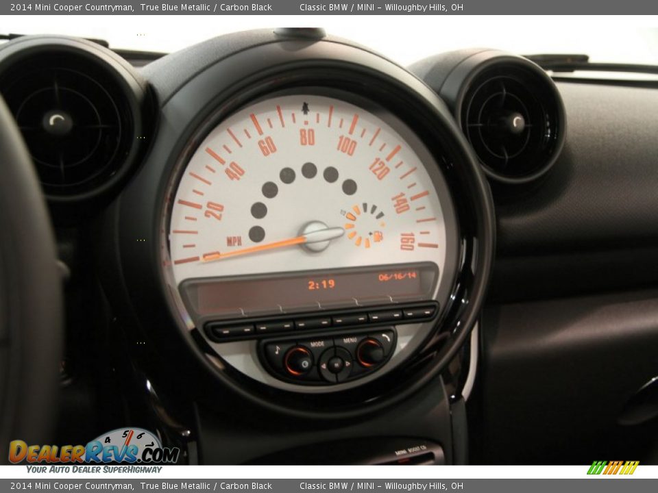 2014 Mini Cooper Countryman True Blue Metallic / Carbon Black Photo #7