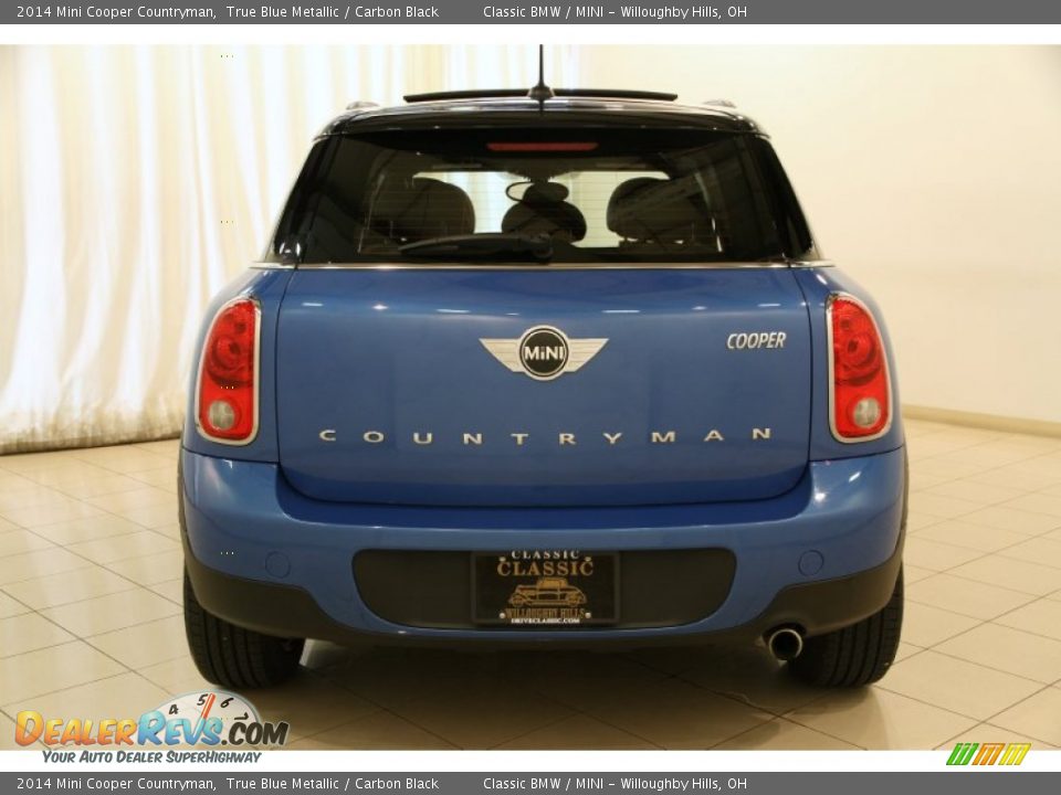 2014 Mini Cooper Countryman True Blue Metallic / Carbon Black Photo #14