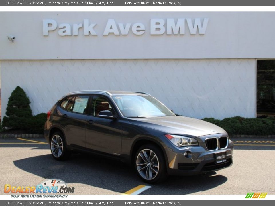 2014 BMW X1 xDrive28i Mineral Grey Metallic / Black/Grey-Red Photo #1
