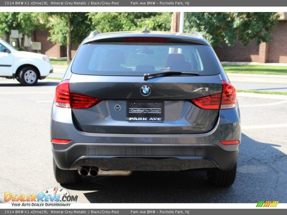 2014 BMW X1 xDrive28i Mineral Grey Metallic / Black/Grey-Red Photo #4