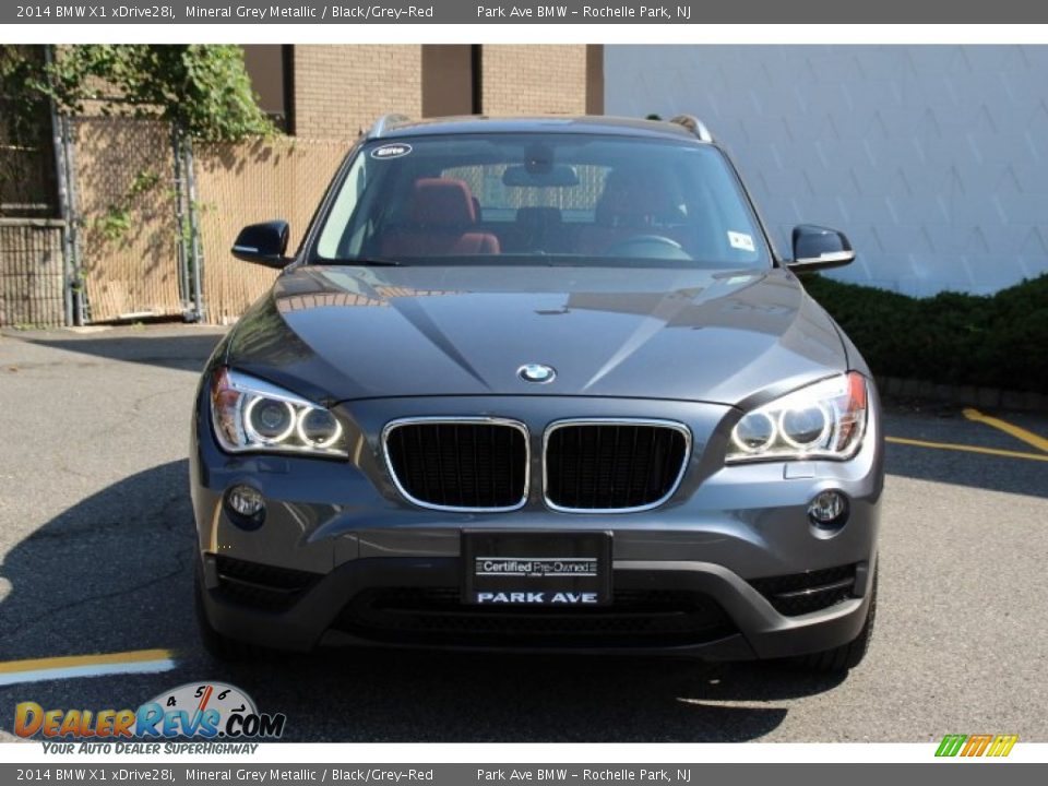 2014 BMW X1 xDrive28i Mineral Grey Metallic / Black/Grey-Red Photo #8