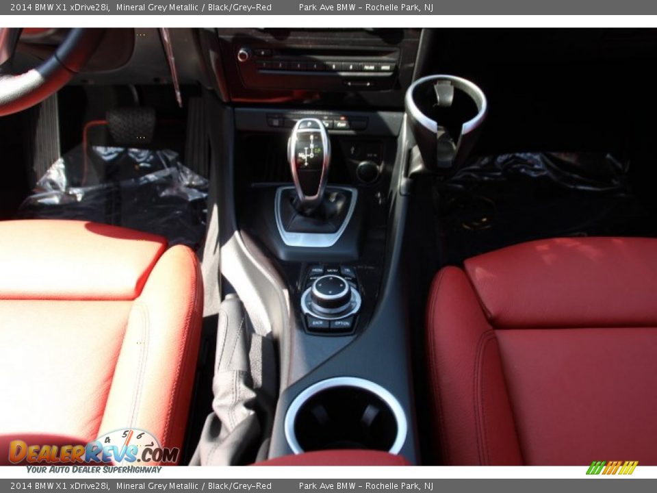 2014 BMW X1 xDrive28i Mineral Grey Metallic / Black/Grey-Red Photo #15