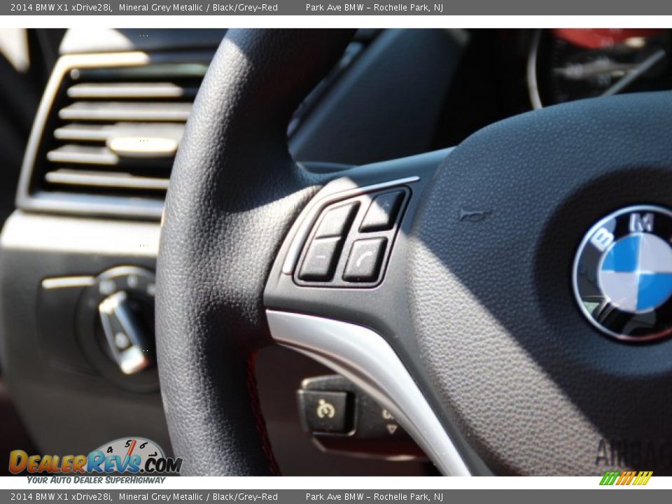 2014 BMW X1 xDrive28i Mineral Grey Metallic / Black/Grey-Red Photo #17