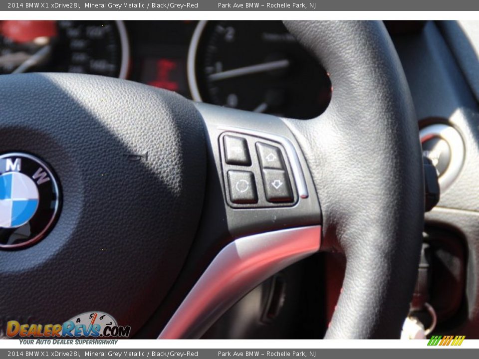2014 BMW X1 xDrive28i Mineral Grey Metallic / Black/Grey-Red Photo #18