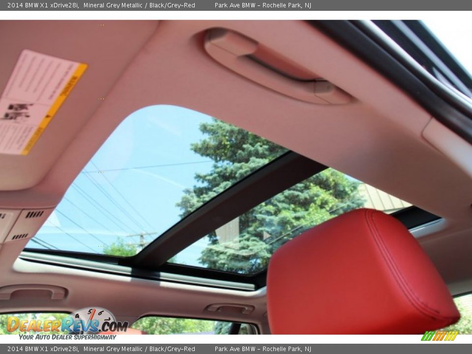 2014 BMW X1 xDrive28i Mineral Grey Metallic / Black/Grey-Red Photo #19