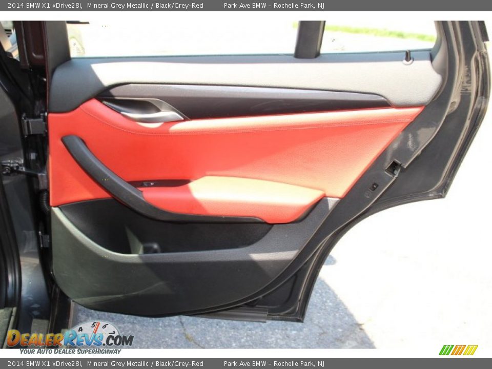 2014 BMW X1 xDrive28i Mineral Grey Metallic / Black/Grey-Red Photo #22