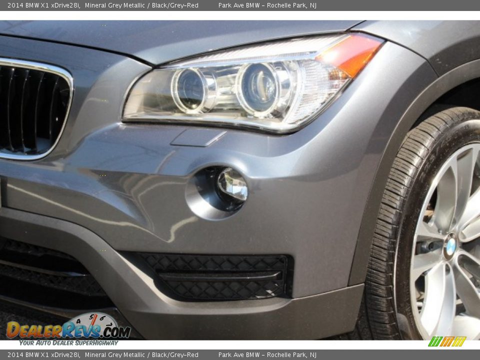 2014 BMW X1 xDrive28i Mineral Grey Metallic / Black/Grey-Red Photo #29
