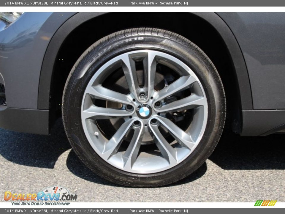 2014 BMW X1 xDrive28i Mineral Grey Metallic / Black/Grey-Red Photo #30