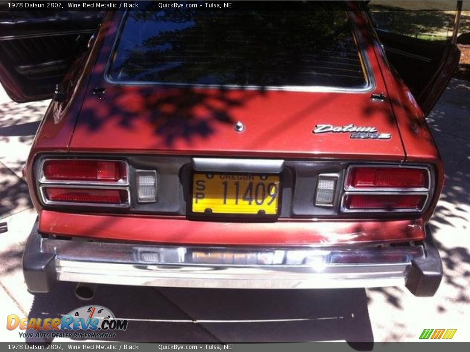 1978 Datsun 280Z Wine Red Metallic / Black Photo #6