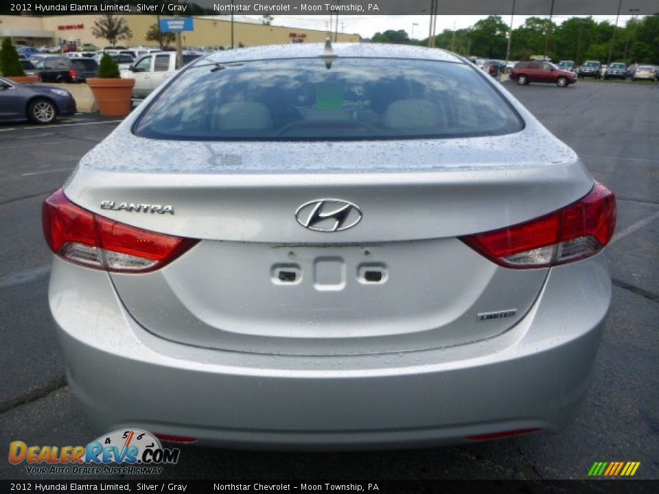 2012 Hyundai Elantra Limited Silver / Gray Photo #4
