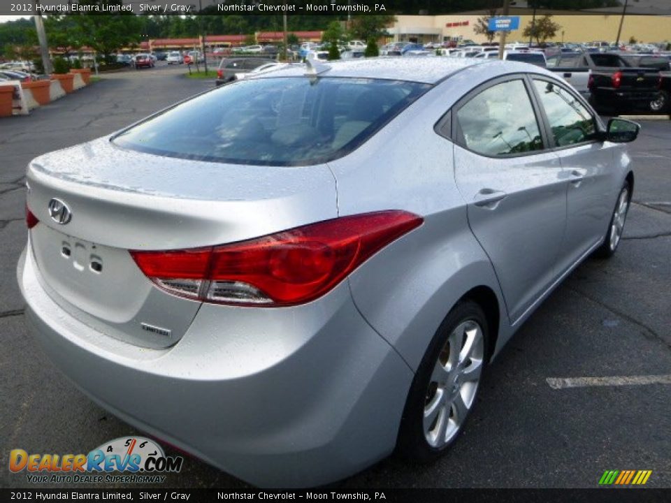 2012 Hyundai Elantra Limited Silver / Gray Photo #5