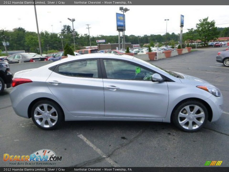 2012 Hyundai Elantra Limited Silver / Gray Photo #6