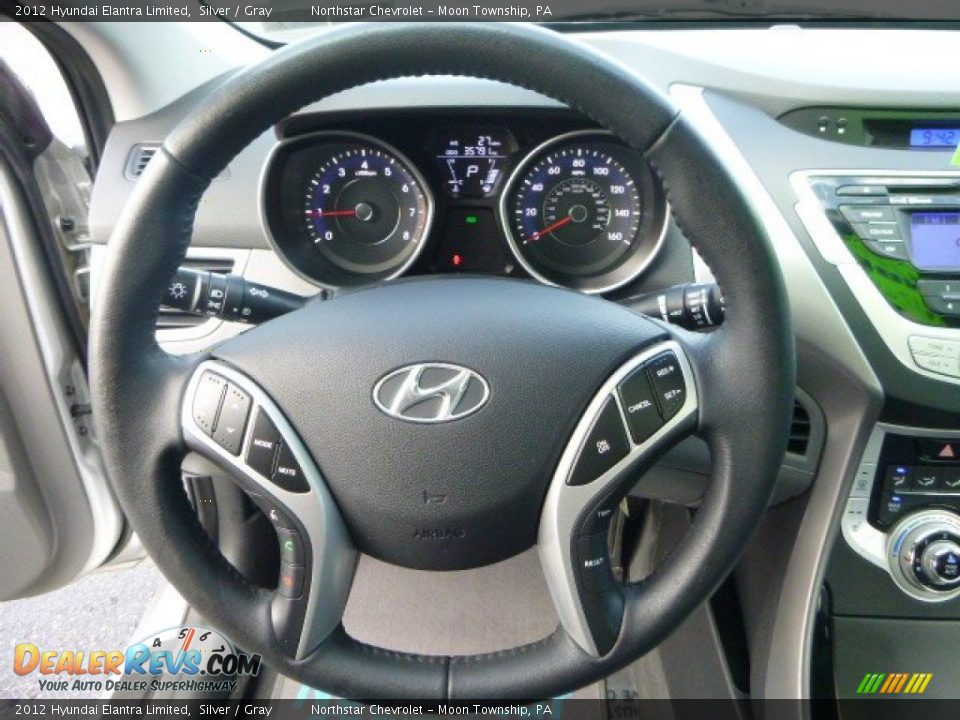 2012 Hyundai Elantra Limited Silver / Gray Photo #17