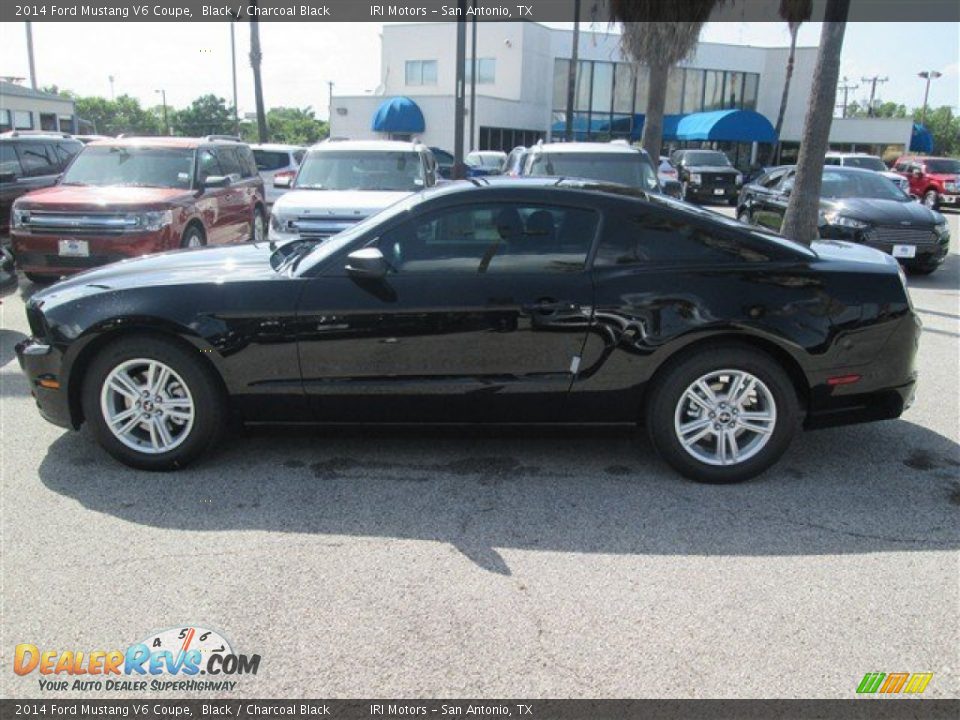 2014 Ford Mustang V6 Coupe Black / Charcoal Black Photo #7