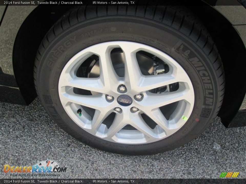 2014 Ford Fusion SE Tuxedo Black / Charcoal Black Photo #7