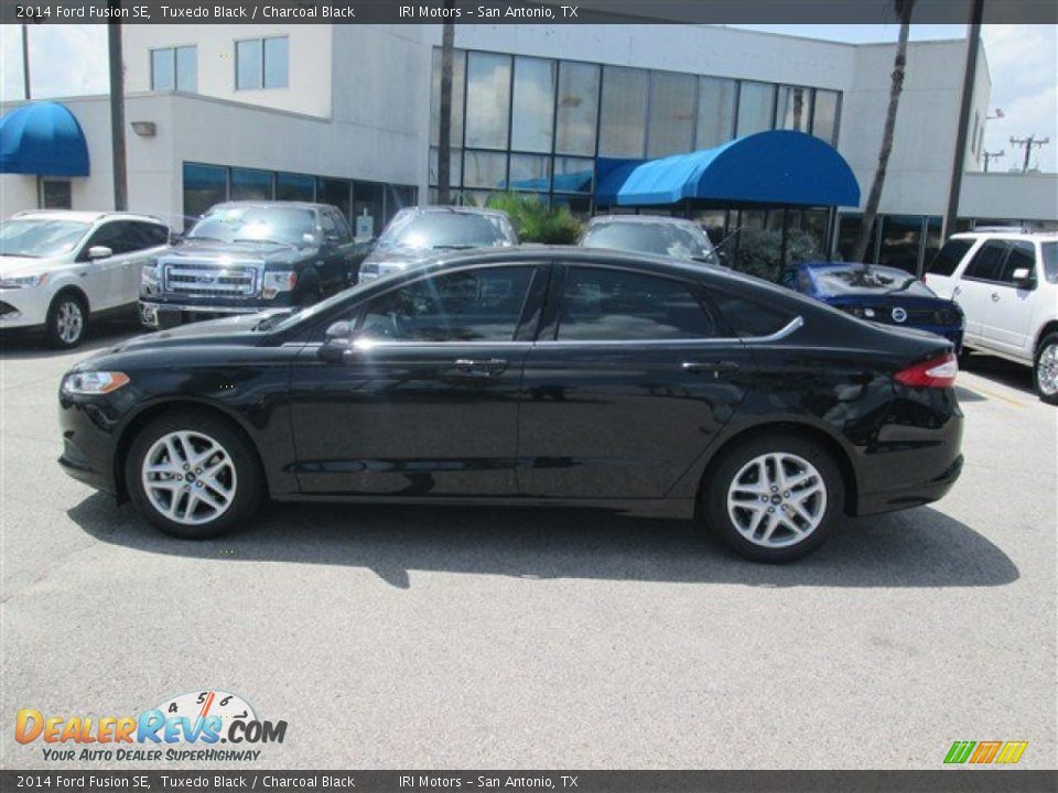 2014 Ford Fusion SE Tuxedo Black / Charcoal Black Photo #8