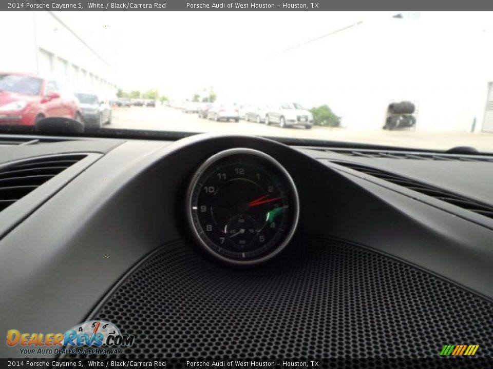 2014 Porsche Cayenne S White / Black/Carrera Red Photo #19