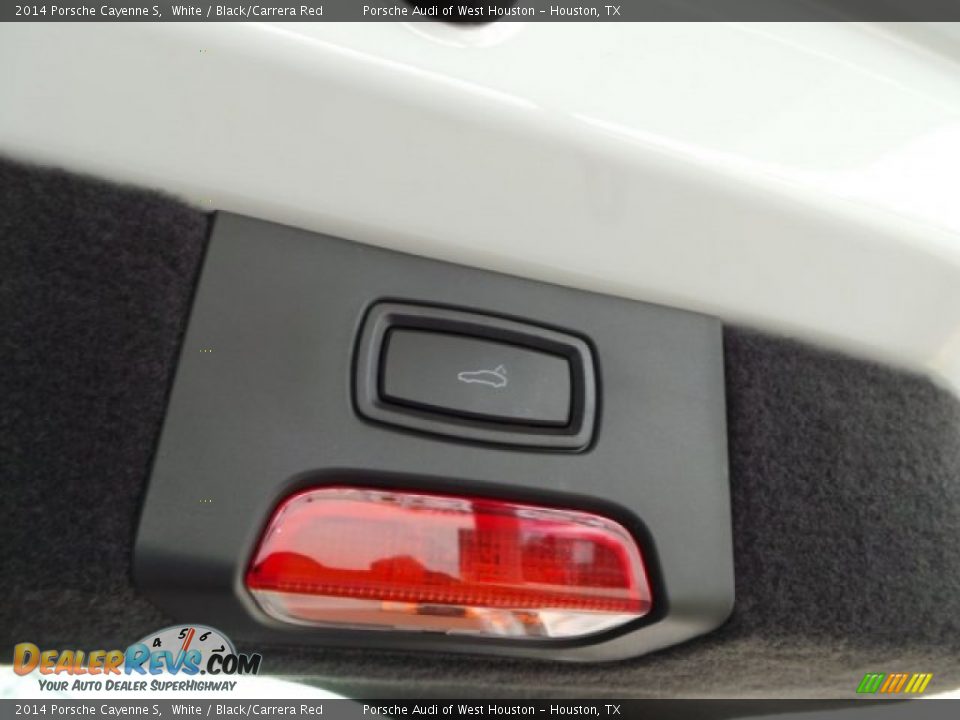 2014 Porsche Cayenne S White / Black/Carrera Red Photo #33