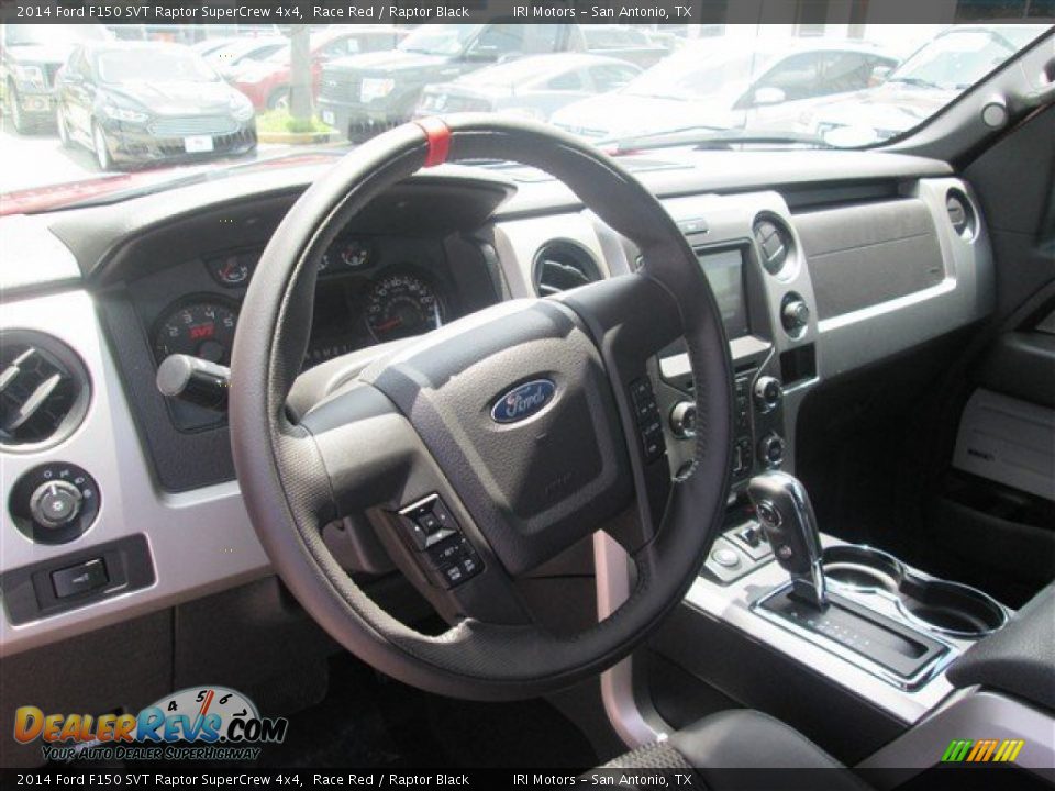 2014 Ford F150 SVT Raptor SuperCrew 4x4 Steering Wheel Photo #13