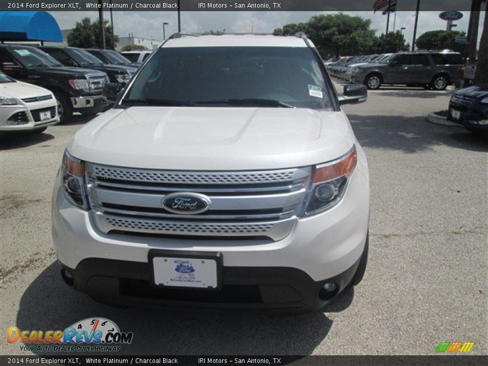 2014 Ford Explorer XLT White Platinum / Charcoal Black Photo #1
