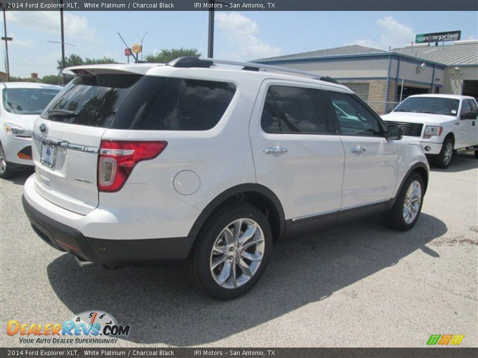 2014 Ford Explorer XLT White Platinum / Charcoal Black Photo #4
