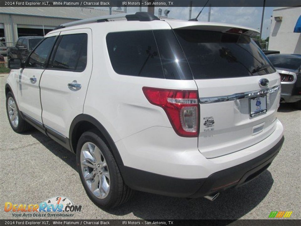 2014 Ford Explorer XLT White Platinum / Charcoal Black Photo #6