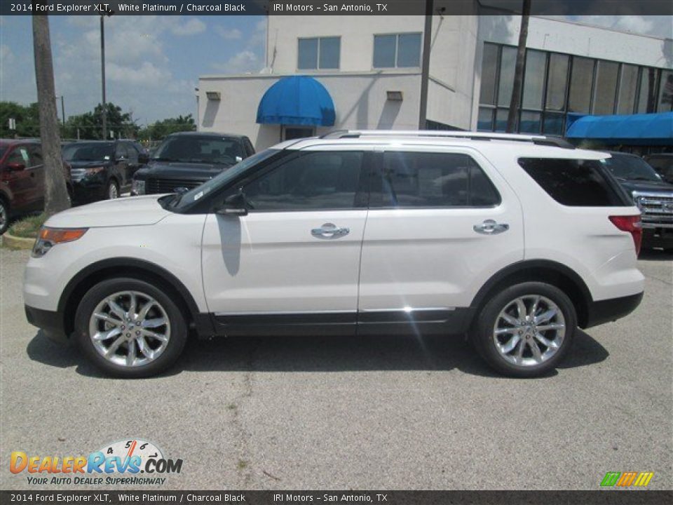 2014 Ford Explorer XLT White Platinum / Charcoal Black Photo #7