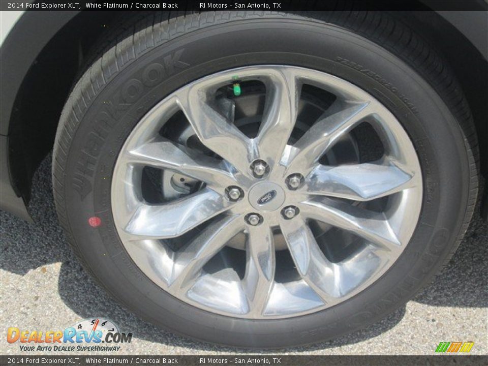 2014 Ford Explorer XLT White Platinum / Charcoal Black Photo #8
