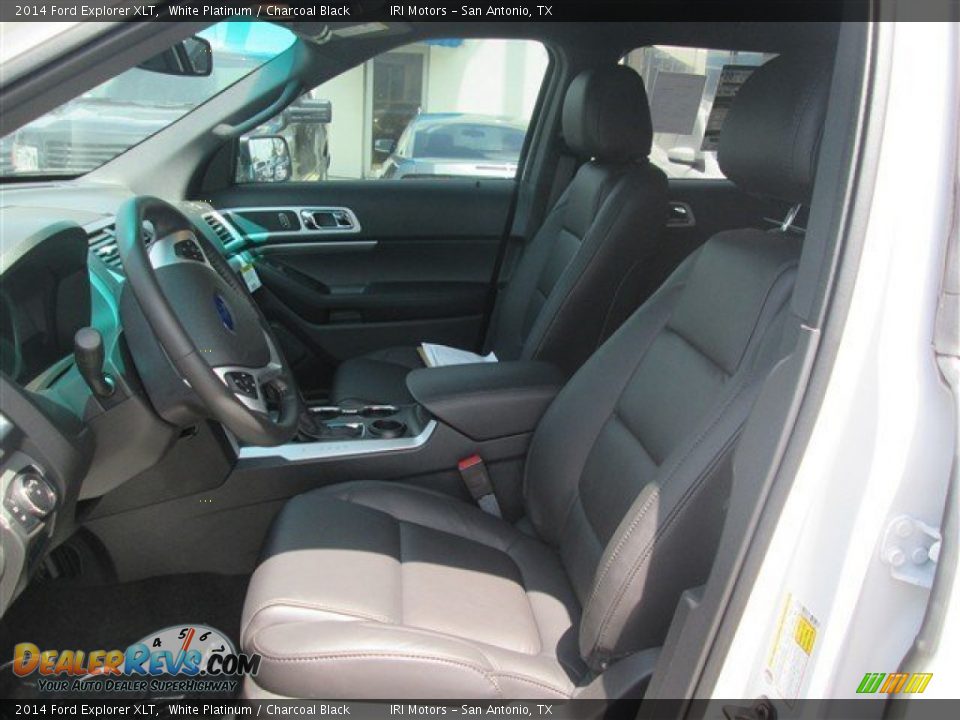2014 Ford Explorer XLT White Platinum / Charcoal Black Photo #9