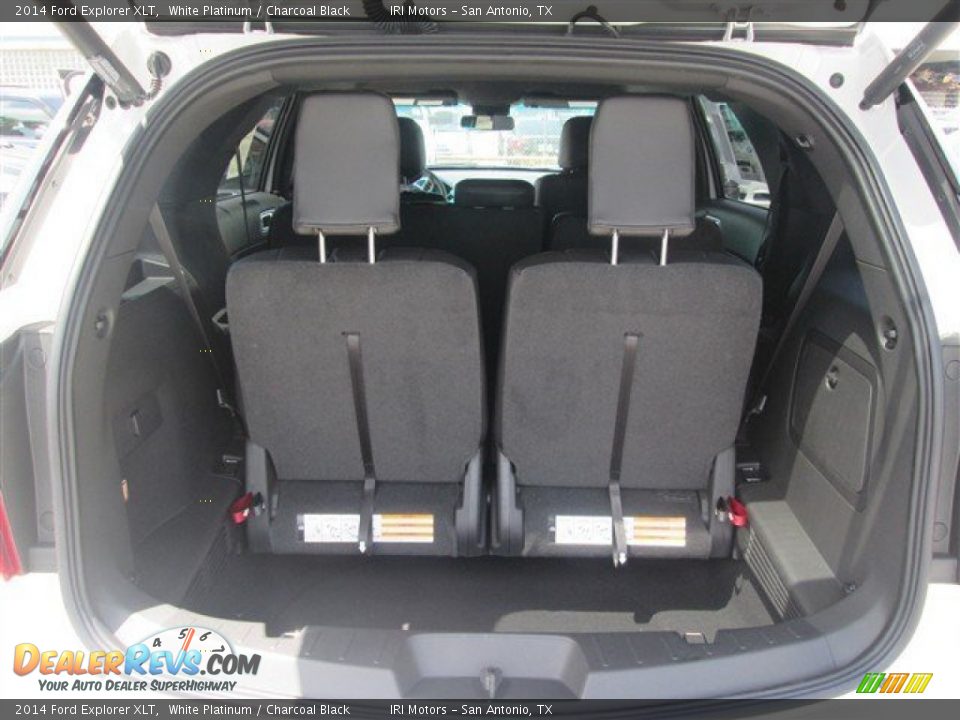 2014 Ford Explorer XLT White Platinum / Charcoal Black Photo #12