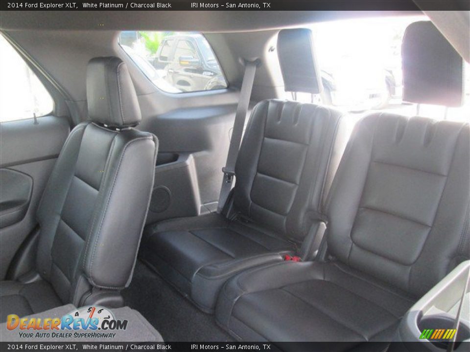 2014 Ford Explorer XLT White Platinum / Charcoal Black Photo #13