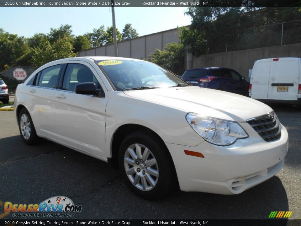 2010 Chrysler Sebring Touring Sedan Stone White / Dark Slate Gray Photo #3