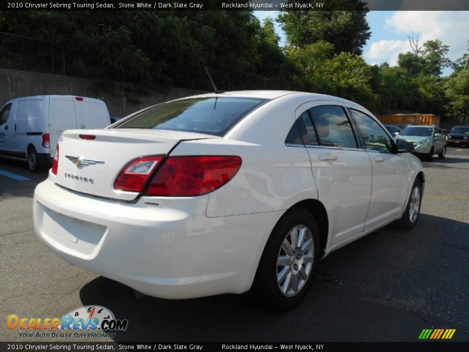 2010 Chrysler Sebring Touring Sedan Stone White / Dark Slate Gray Photo #4