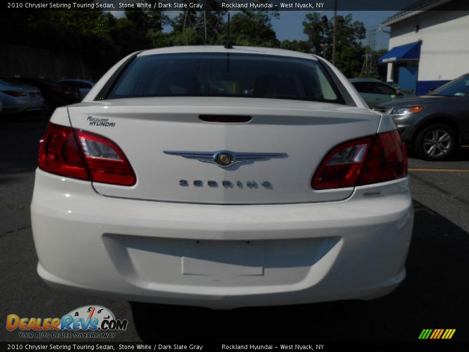 2010 Chrysler Sebring Touring Sedan Stone White / Dark Slate Gray Photo #5