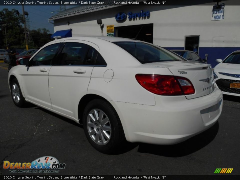 2010 Chrysler Sebring Touring Sedan Stone White / Dark Slate Gray Photo #6