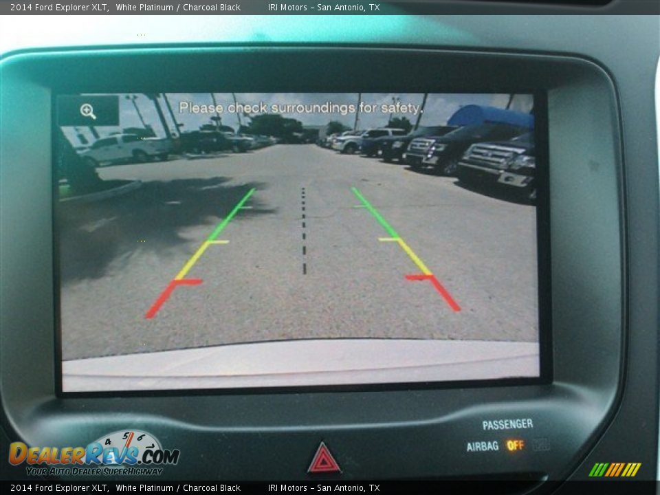 2014 Ford Explorer XLT White Platinum / Charcoal Black Photo #17