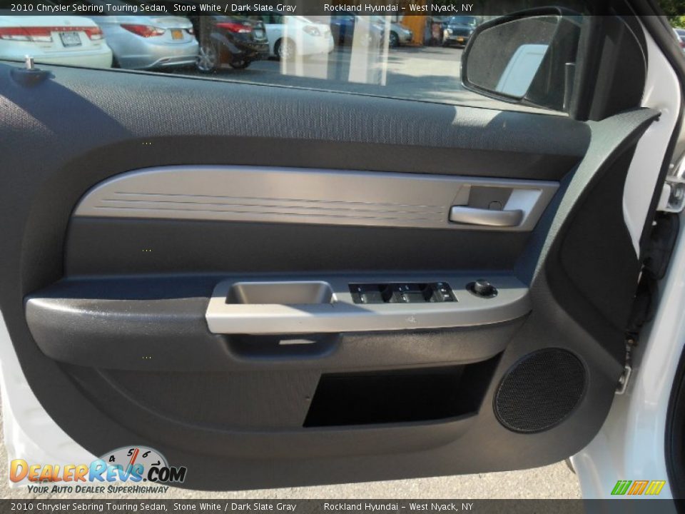 2010 Chrysler Sebring Touring Sedan Stone White / Dark Slate Gray Photo #7