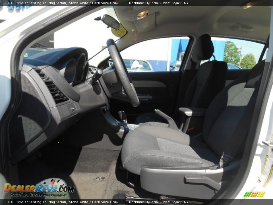 2010 Chrysler Sebring Touring Sedan Stone White / Dark Slate Gray Photo #10