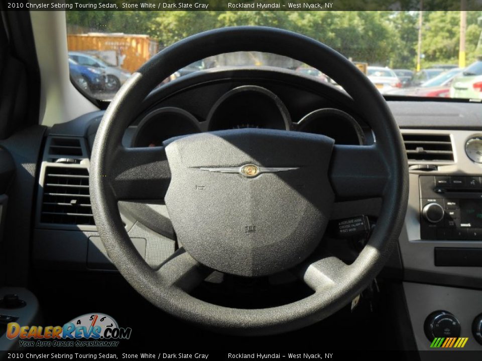 2010 Chrysler Sebring Touring Sedan Stone White / Dark Slate Gray Photo #12