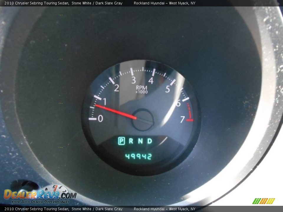 2010 Chrysler Sebring Touring Sedan Stone White / Dark Slate Gray Photo #13