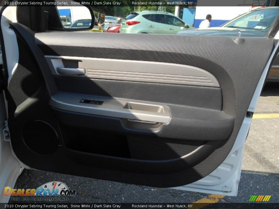 2010 Chrysler Sebring Touring Sedan Stone White / Dark Slate Gray Photo #20