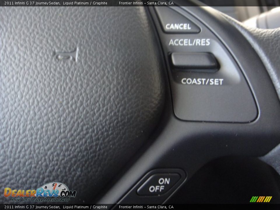 2011 Infiniti G 37 Journey Sedan Liquid Platinum / Graphite Photo #13