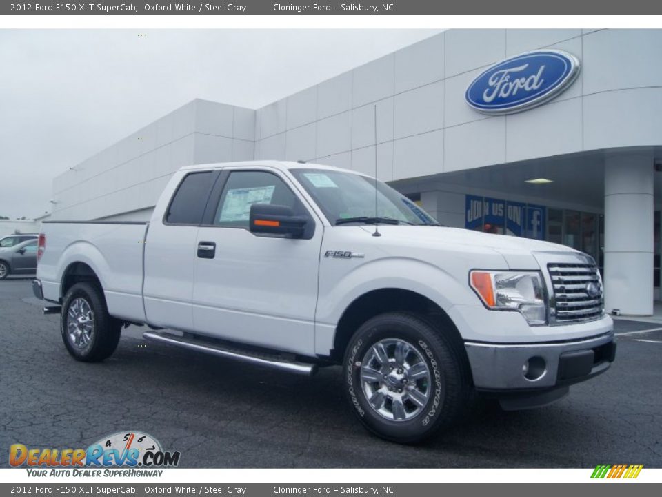 2012 Ford F150 XLT SuperCab Oxford White / Steel Gray Photo #1