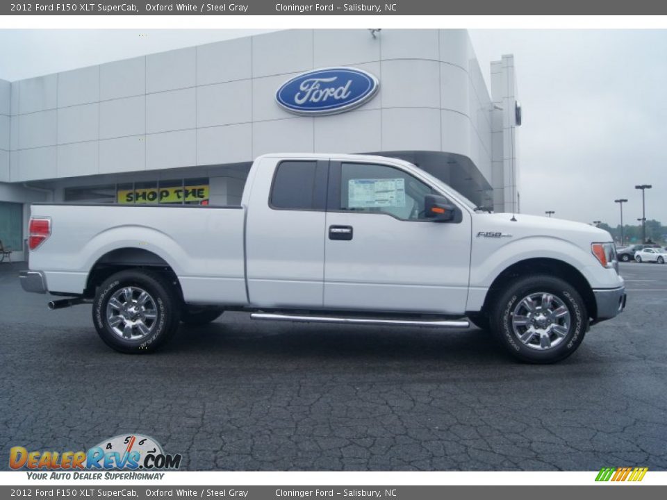 2012 Ford F150 XLT SuperCab Oxford White / Steel Gray Photo #2